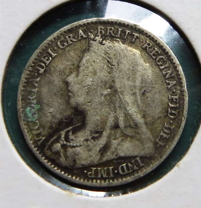 GB 1896 SILVER Threepence 3d