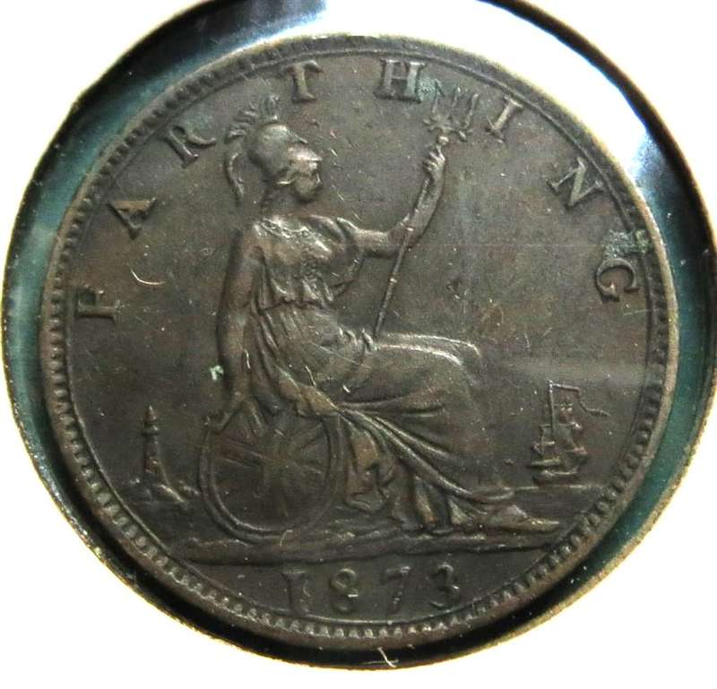 GB 1873 Victorian Quarter Penny