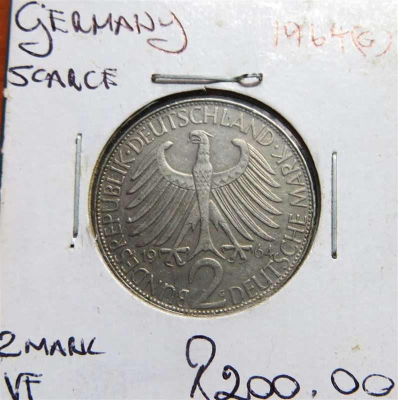 1964(G) Germany 2 Marks SCARCE