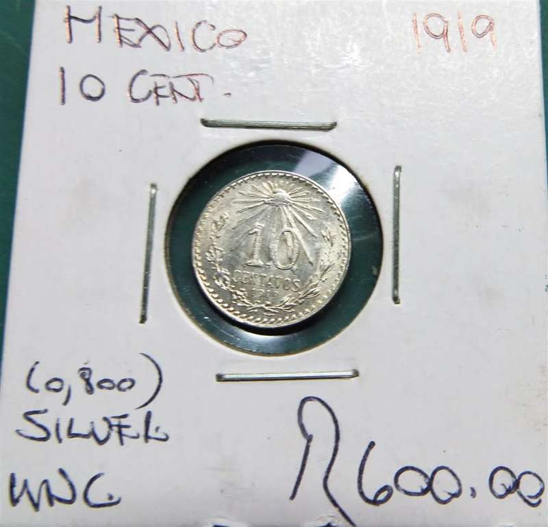 1919 Mexico 10 Cent - Condition - SILVER