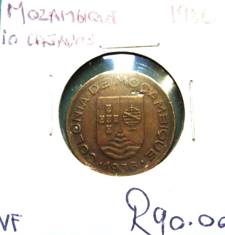 1936 Mozambique 10 Centavos