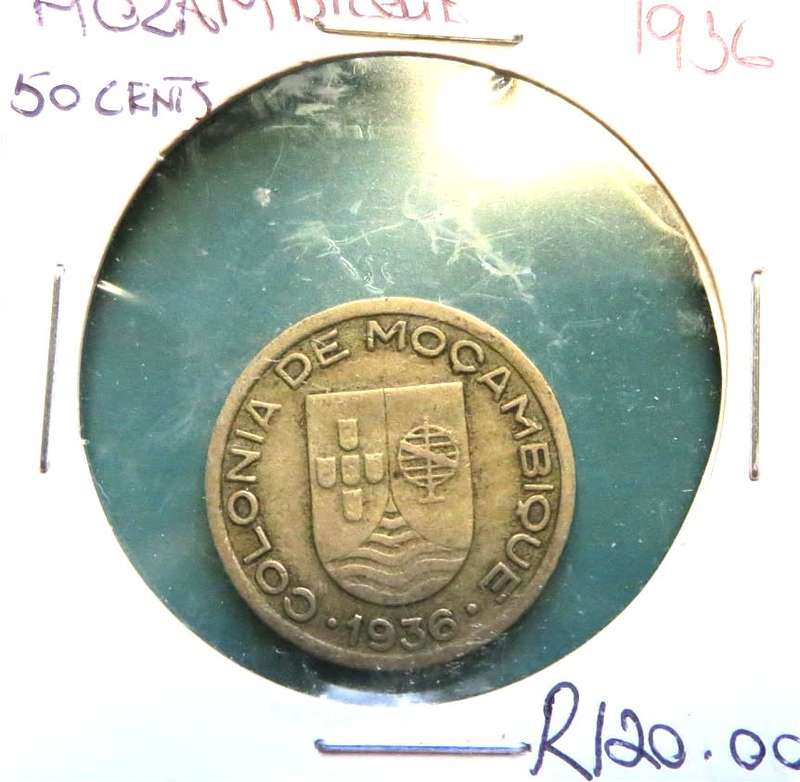 1935 Mozambique 2$50 SILVER