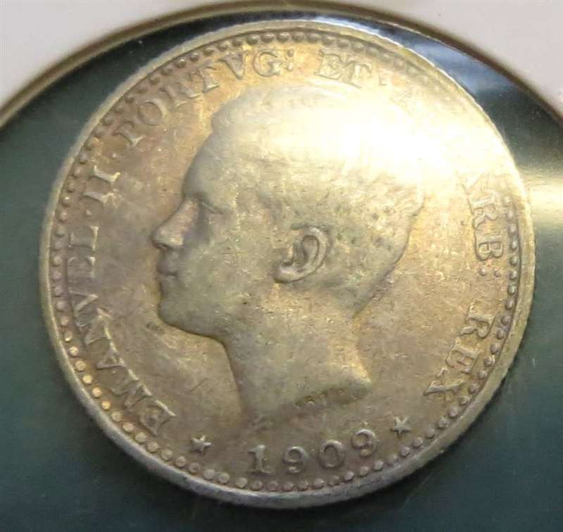 1909 Portugal SILVER 100 Reis