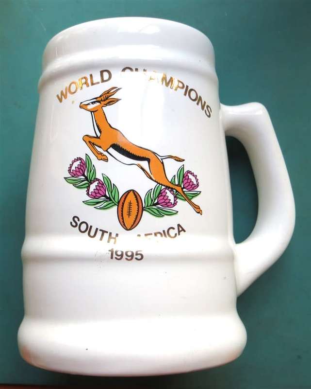 1995 South Africa Rugby World Champions One Team One Country Mug