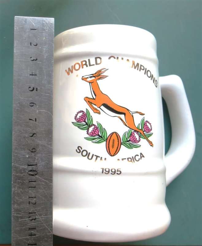 1995 South Africa Rugby World Champions One Team One Country Mug