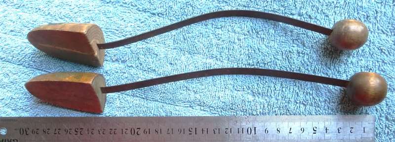 2 x Vintage Wood + Metal Shoe Stretcher/Tree - 1 Bid for Both
