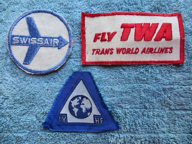 Embroidered Flying theme Badges x 3 - 1 Bid