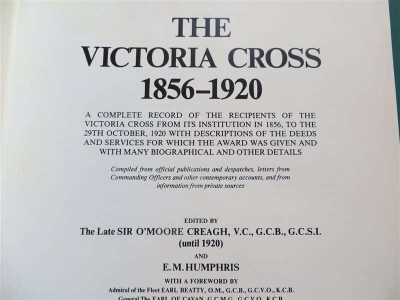 The Victoria Cross - 1856 to 1920 - hardcover Sir O`Moore Creagh VC.GCB. and E M Humphris