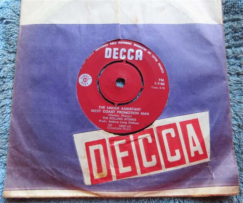 The Rolling Stones Vintage  7`Vinyl Get no Satisfaction/The Under Assistant