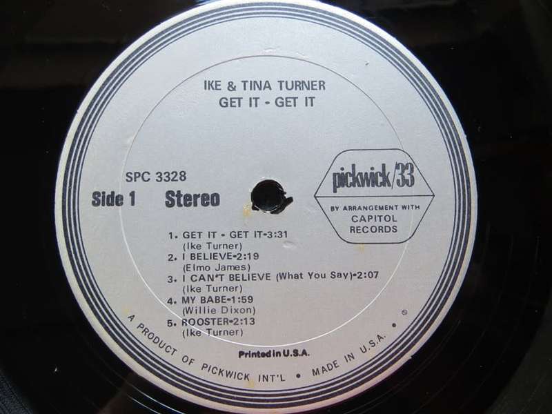 Ike & Tina Turner - get It! get it! Vintage Vinyl LP Cover VG/VG