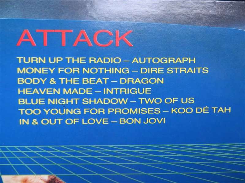 Chart Attack - Various Artists Vintage Vinyl LP Cover VG/VG plus