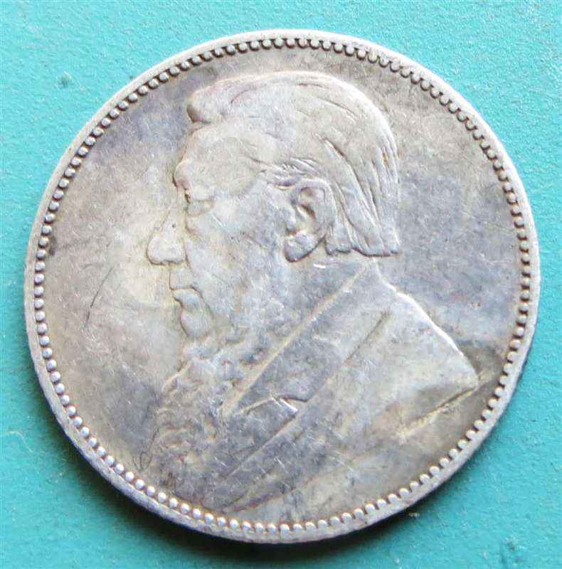 ZAR 1892 1 Shillings 0.925 Silver Coin