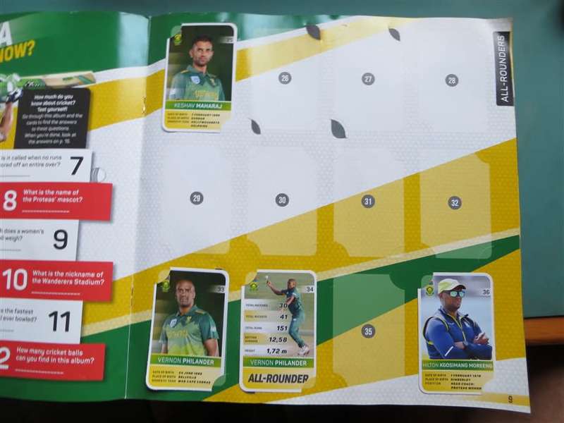 Cricket Supercards Album + Cards - Incomplete