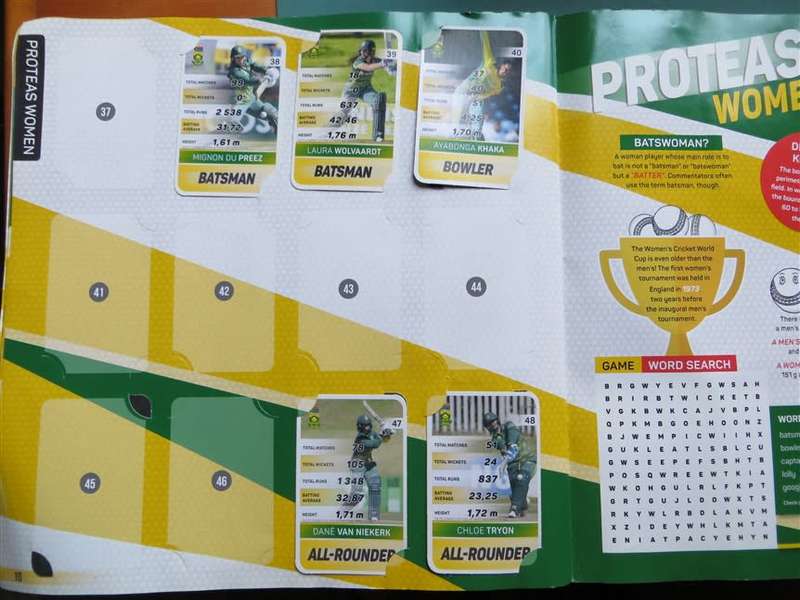 Cricket Supercards Album + Cards - Incomplete