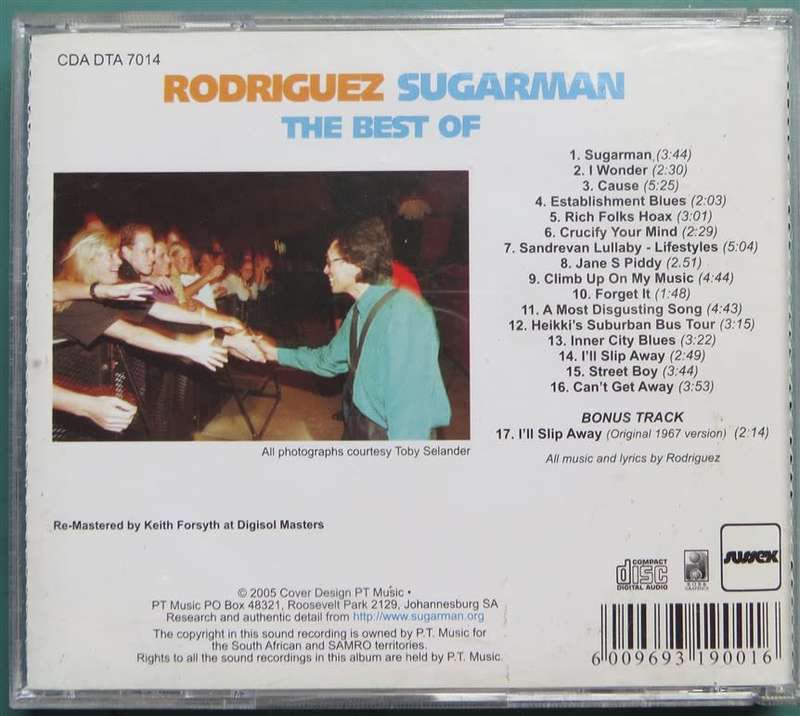 Rodriguez Sugarman The Best Of CD - Plays Great