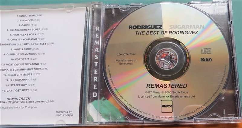 Rodriguez Sugarman The Best Of CD - Plays Great