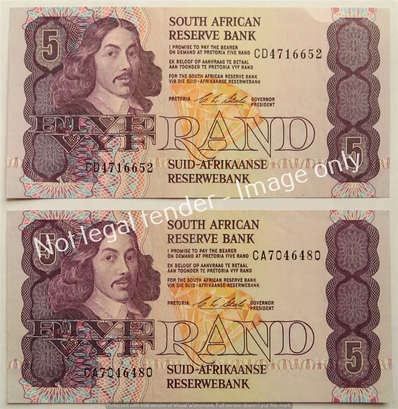 2 x CL Stals C Prefix R5 Notes - 1 Bid