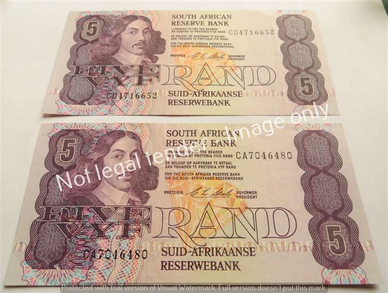 2 x CL Stals C Prefix R5 Notes - 1 Bid
