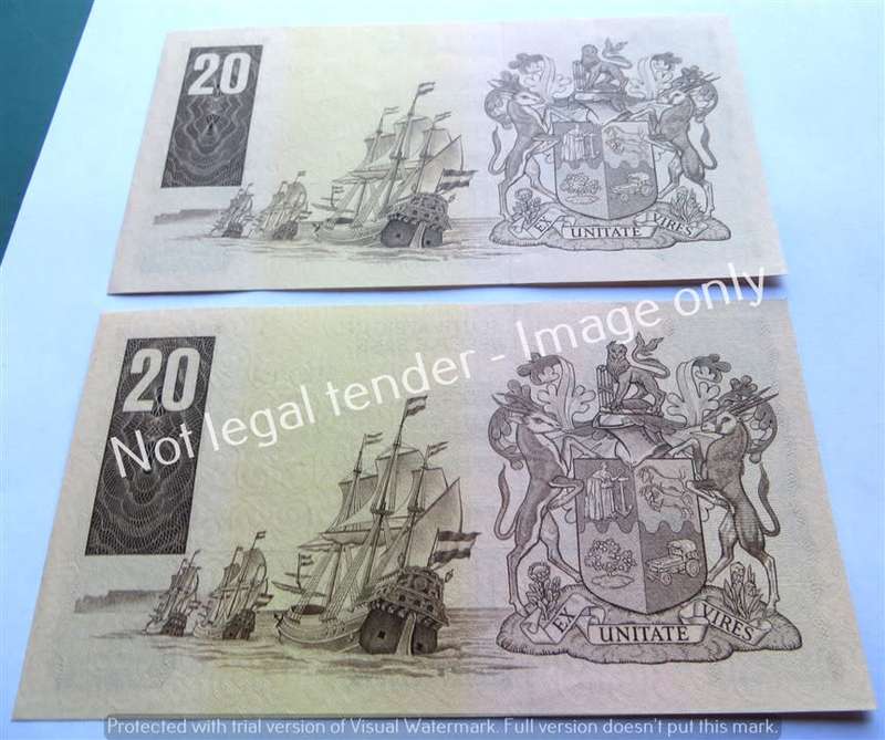 2 x Consecutive D377 GPC De Kock R20 Notes