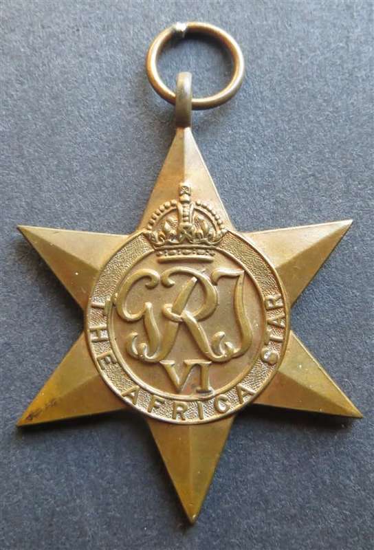 Africa Star Medal J.W.H Pirzenthal 185206