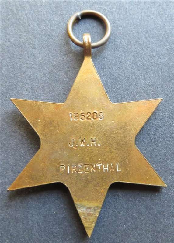 Africa Star Medal J.W.H Pirzenthal 185206