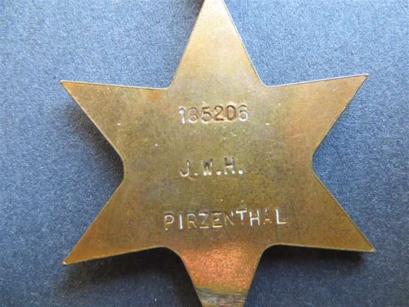 Africa Star Medal J.W.H Pirzenthal 185206