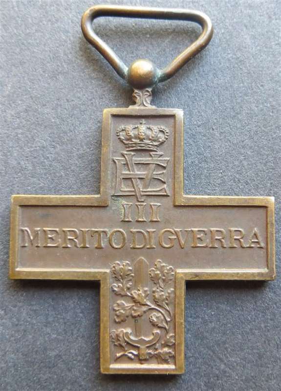 Italian War Merit Cross Fullsize Medal - No Ribbon