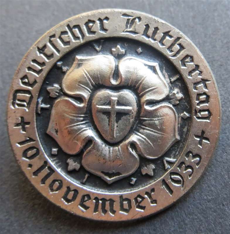 Germany Pre-WWII Deutscher Luthertag 1933 Day Badge