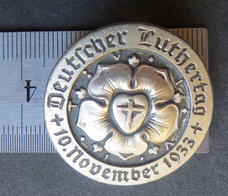Germany Pre-WWII Deutscher Luthertag 1933 Day Badge