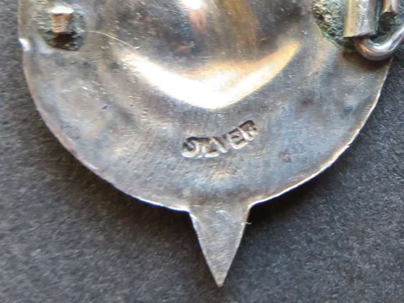 Silver Navy War Fund Victory Badge - Stamped Silver - Enamelled Silver Badge