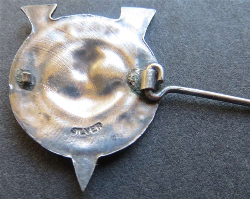 Silver Navy War Fund Victory Badge - Stamped Silver - Enamelled Silver Badge