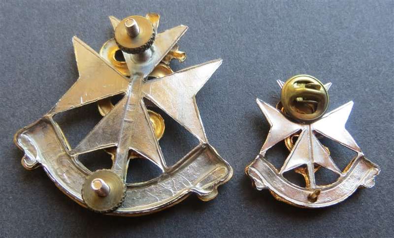 Medic Cap & Collar badge Bi Metal