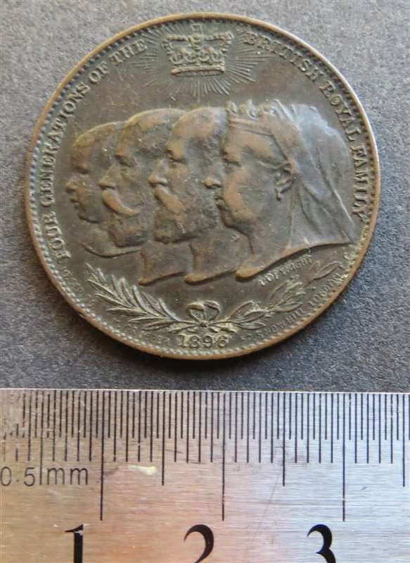 1896 Remington Typewriters 4 Generations of Royal Family Medallion
