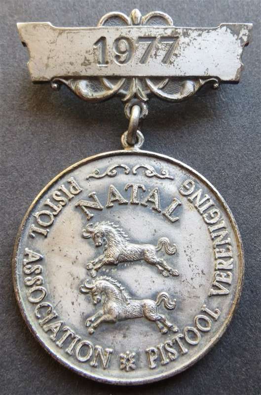 1977 NATAL Pistol association Medal