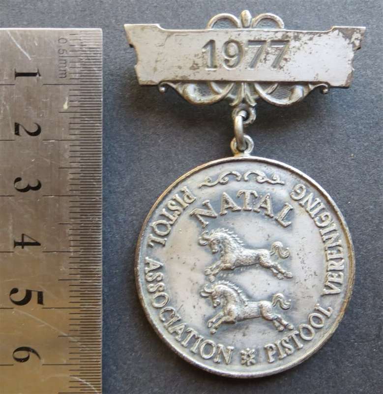 1977 NATAL Pistol association Medal