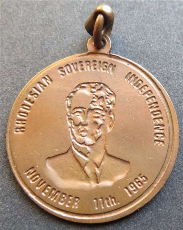 1965 Rhodesian Sovereign Independence Medallion