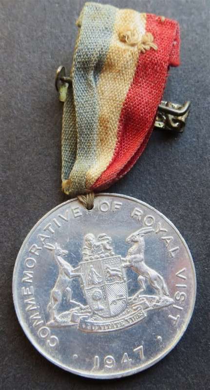 1947 Royal Visit Commemorative Medallion