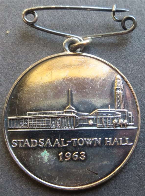 1963 Klerksdorp Town Hall Medallion Unknown Metal