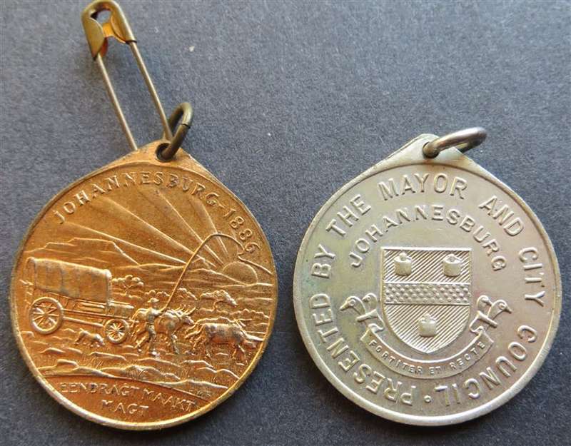 2 x SA Heritage Voortrekker Medallions - 1 Bid