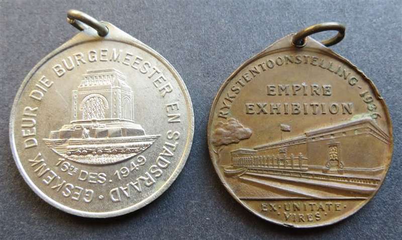 2 x SA Heritage Voortrekker Medallions - 1 Bid