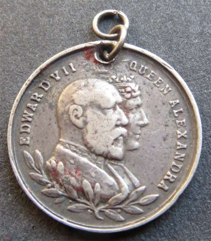 1902 Edward VII `Cracked Die error` Commemorative Medallion