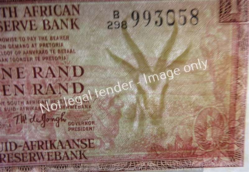 3 x TW de Jongh R1 Notes 2nd Issue Springbok - 1 Bid