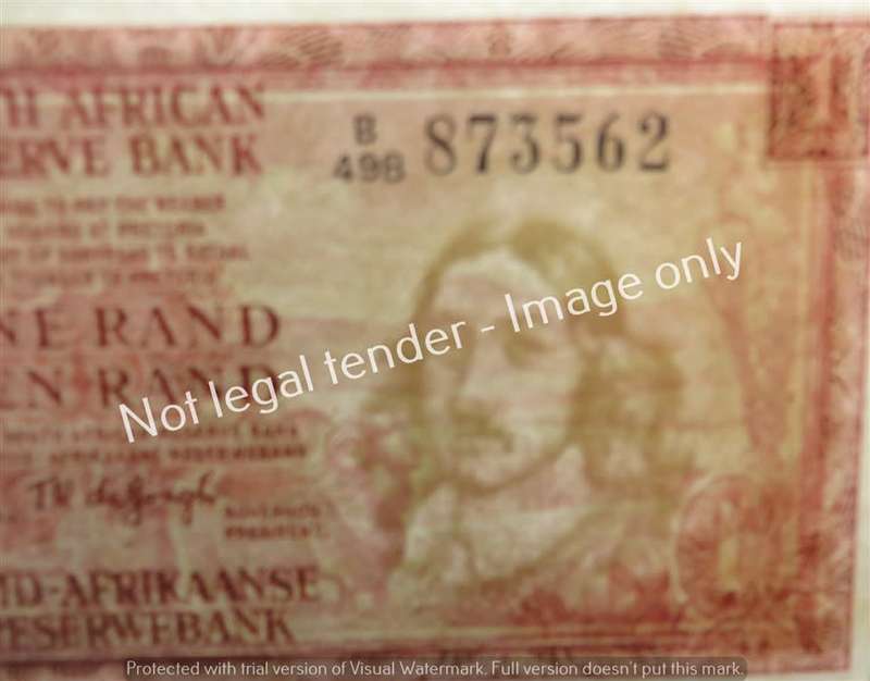 2 x TW de Jongh Consecutive No. 3rd issue R1 Notes - 1 Bid