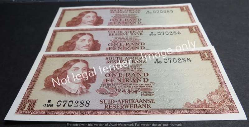 2 x TW de Jongh Cons. No. + 1 x Close No. 3rd issue R1 Notes - 1 Bid
