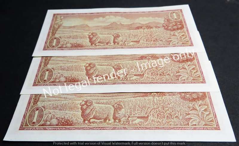 2 x TW de Jongh Cons. No. + 1 x Close No. 3rd issue R1 Notes - 1 Bid