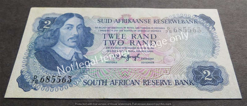 TW De Jongh D78 685563 R2 Note 2nd Issue
