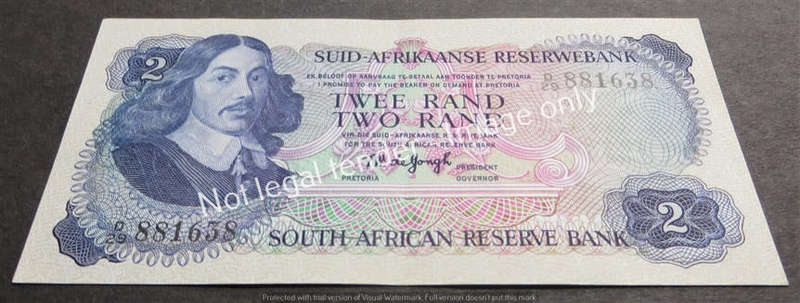 TW De Jongh D29 881638 R2 Note 2nd Issue