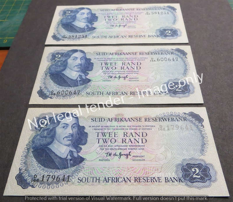 3 x TW De Jongh D144 R2 Note 2nd Issue - 1 Bid