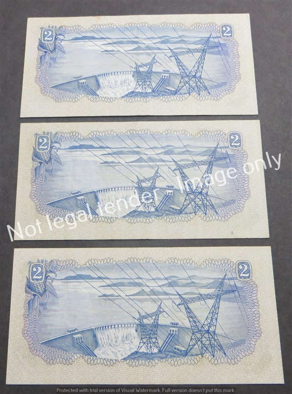 3 x TW De Jongh D144 R2 Note 2nd Issue - 1 Bid