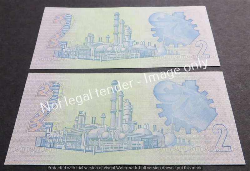 2 x GPC De Kock R2 Consecutive No. notes 2nd Issue